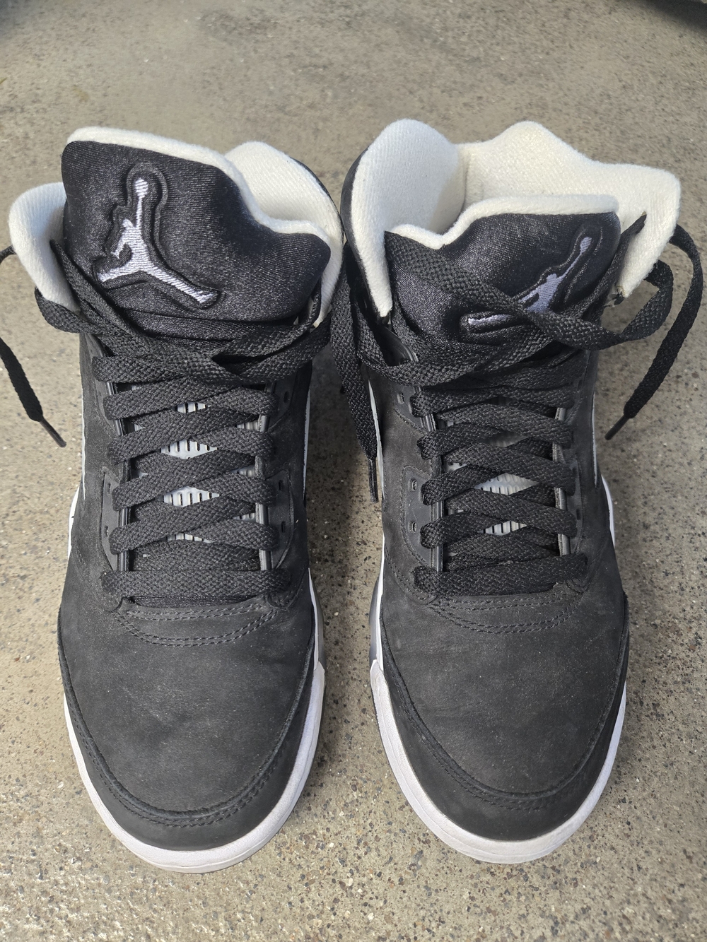 Jordan Black and White High-Top Sneakers